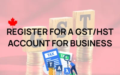 Register for a GST/HST account for business